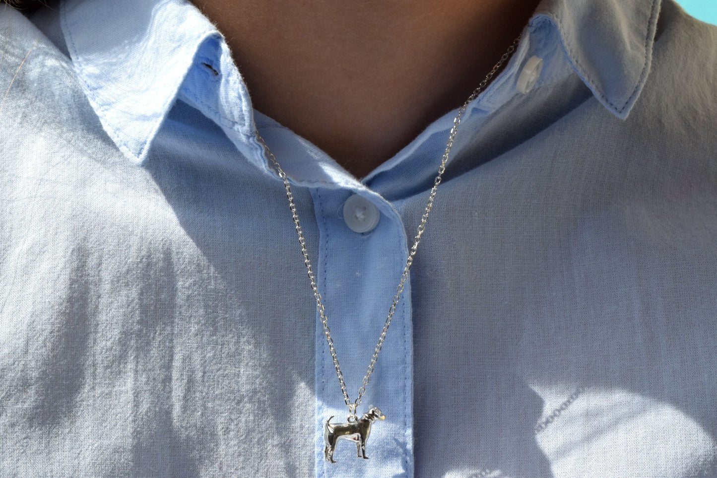 Jack Russell Silver Necklace - Personalised - MYLEE London