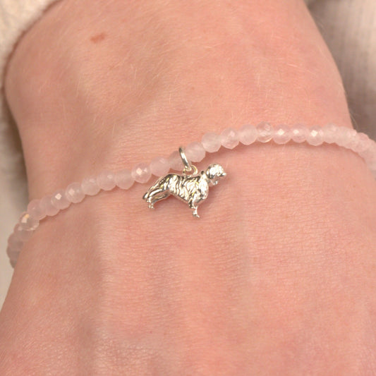King Charles Spaniel Crystal Bracelet - Personalised - MYLEE London