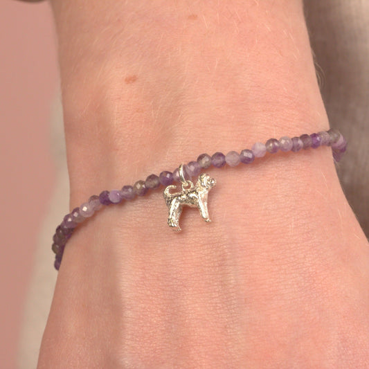 Labradoodle Crystal Bracelet - Personalised - MYLEE London