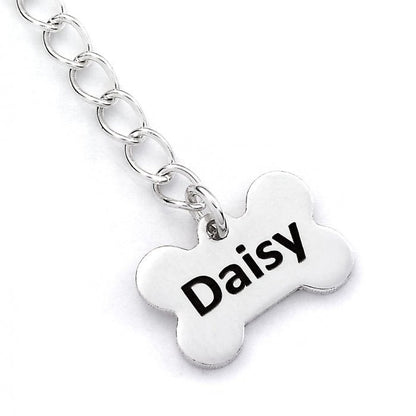 Labradoodle Silver Necklace - Personalised - MYLEE London