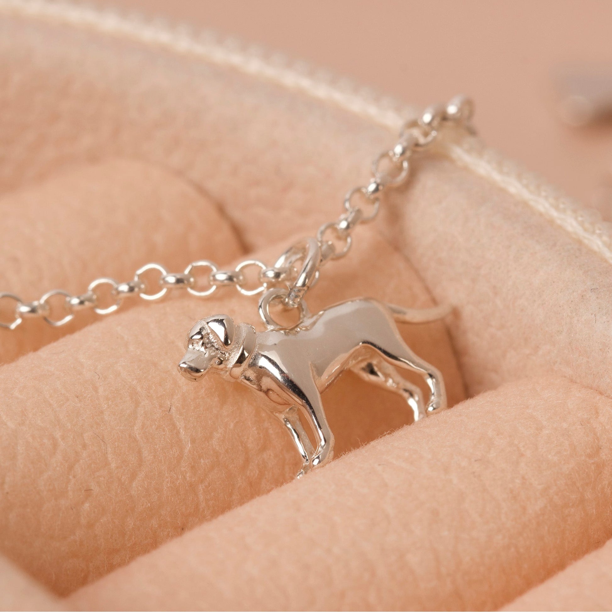 Labrador Dainty Chain Bracelet - Personalised - Sterling Silver - MYLEE London