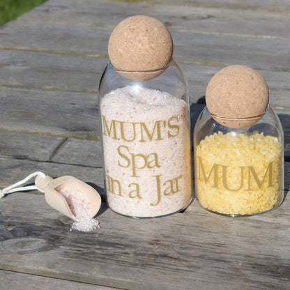 Mother's Day Glass Storage Jars with Cork Stopper - MYLEE London