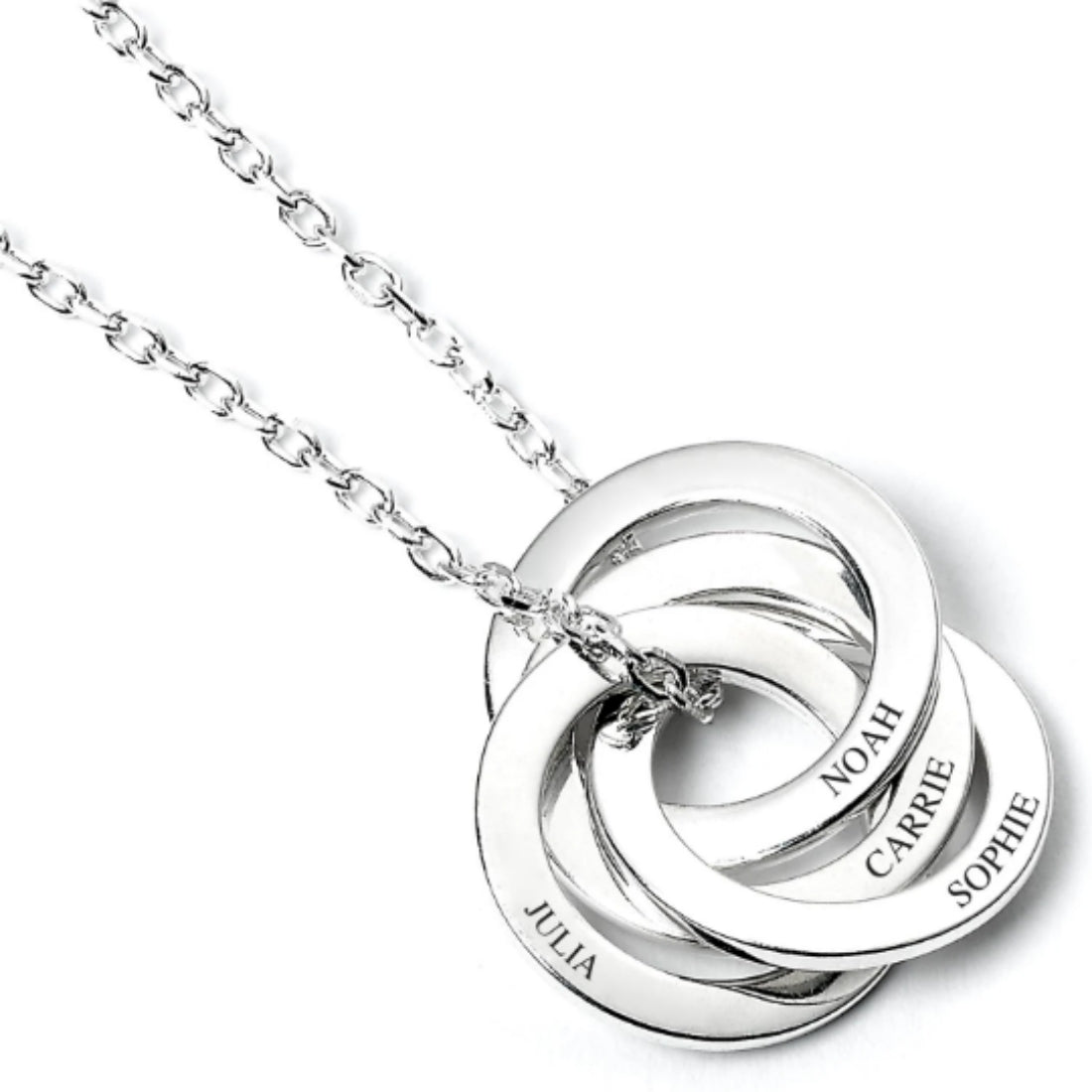 Mother's Day Sterling Silver Personalised Ring Necklace - MYLEE London