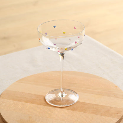 Multicoloured Love Heart Glasses - MYLEE London