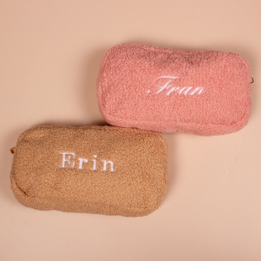 Personalised Embroidered Make - Up Cosmetics Bag - MYLEE London