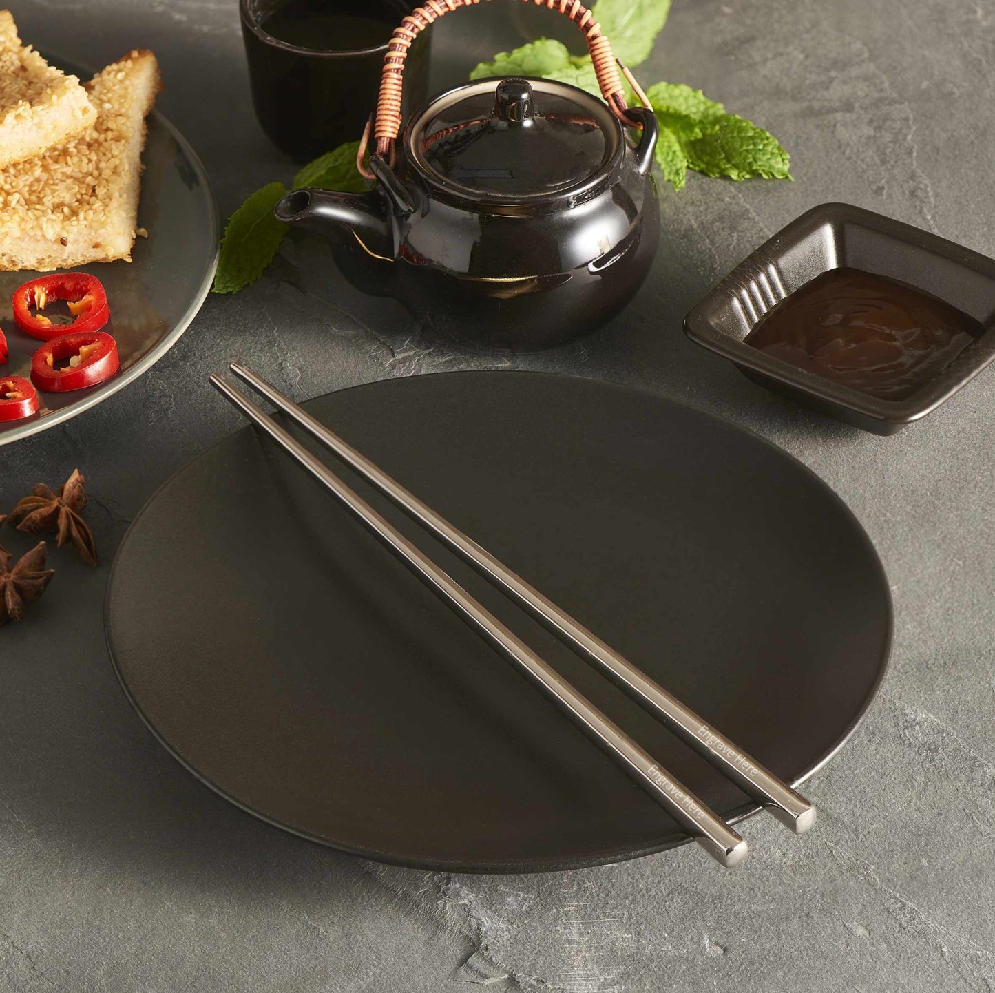 Personalised Metal Chopsticks - MYLEE London