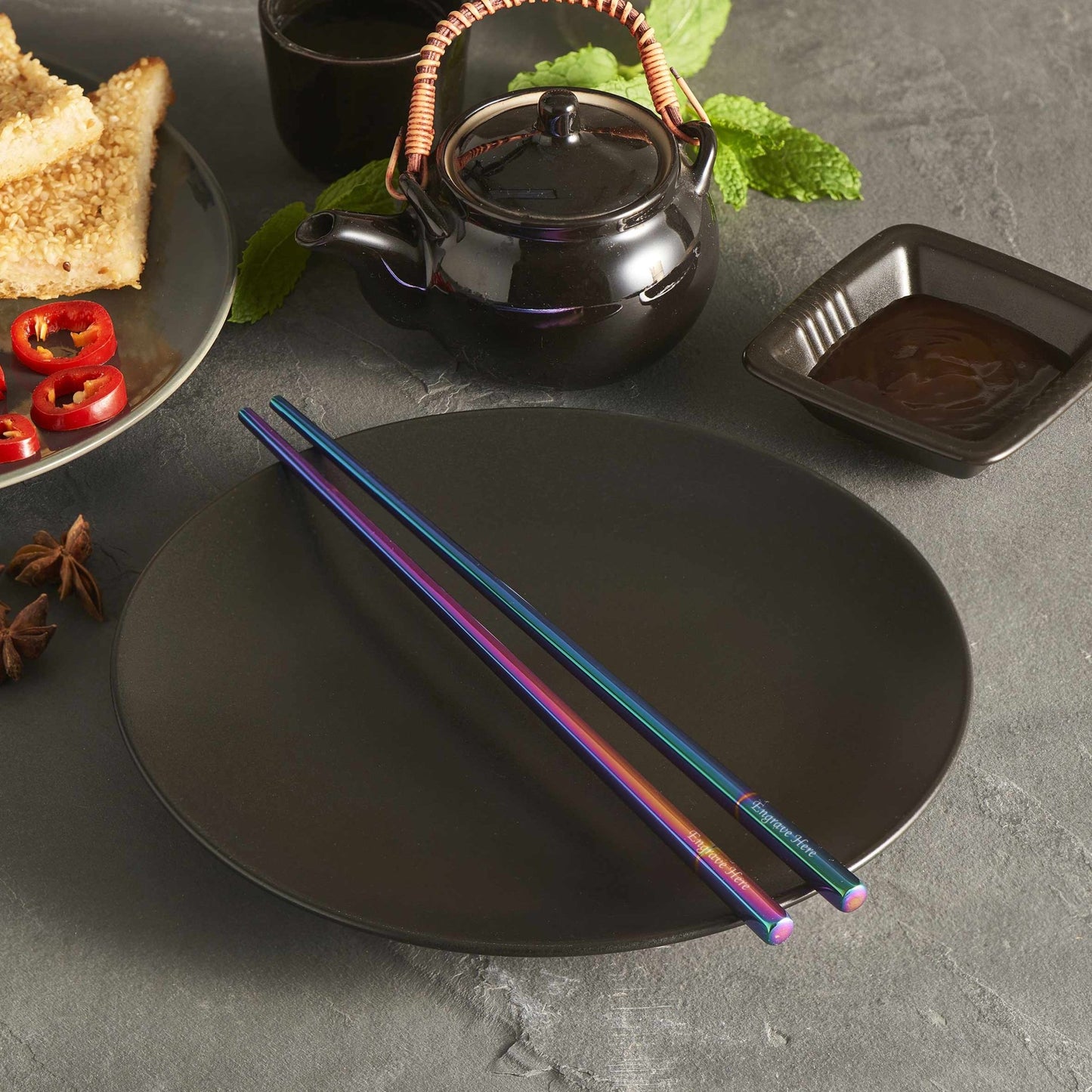 Personalised Metal Chopsticks - MYLEE London