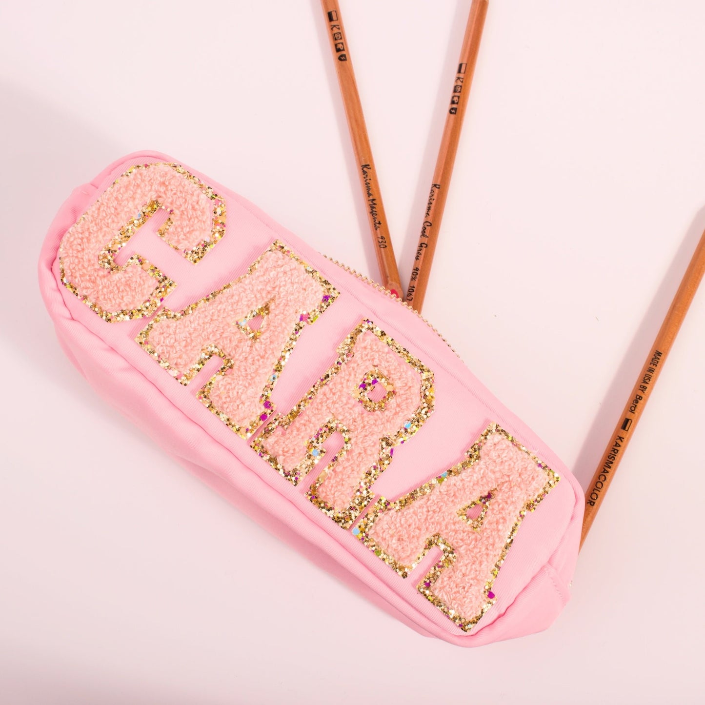 Personalised Pencil Case with Glitter or Pearl Letters - MYLEE London