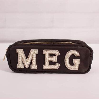 Personalised Pencil Case with Glitter or Pearl Letters - MYLEE London