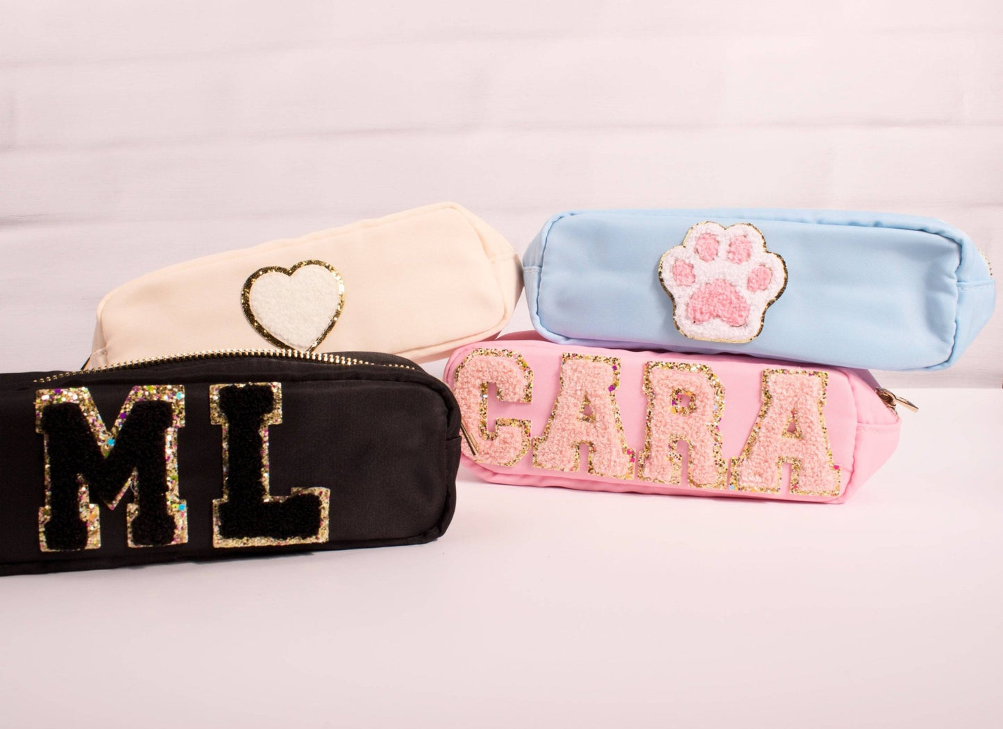 Personalised Pencil Case with Glitter or Pearl Letters - MYLEE London