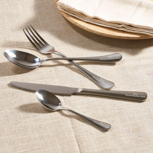 Personalised Stainless Steel 3 Piece Cutlery Set - MYLEE London