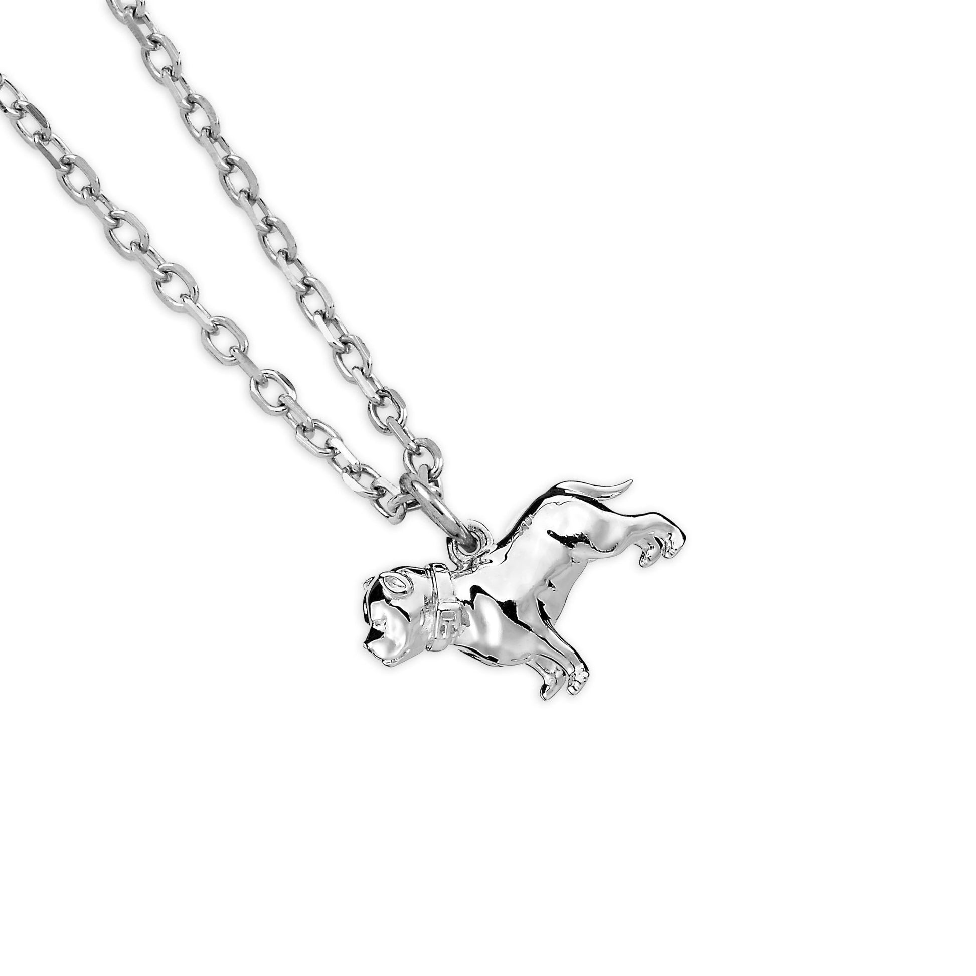 Pitbull Silver Necklace - Personalised - MYLEE London