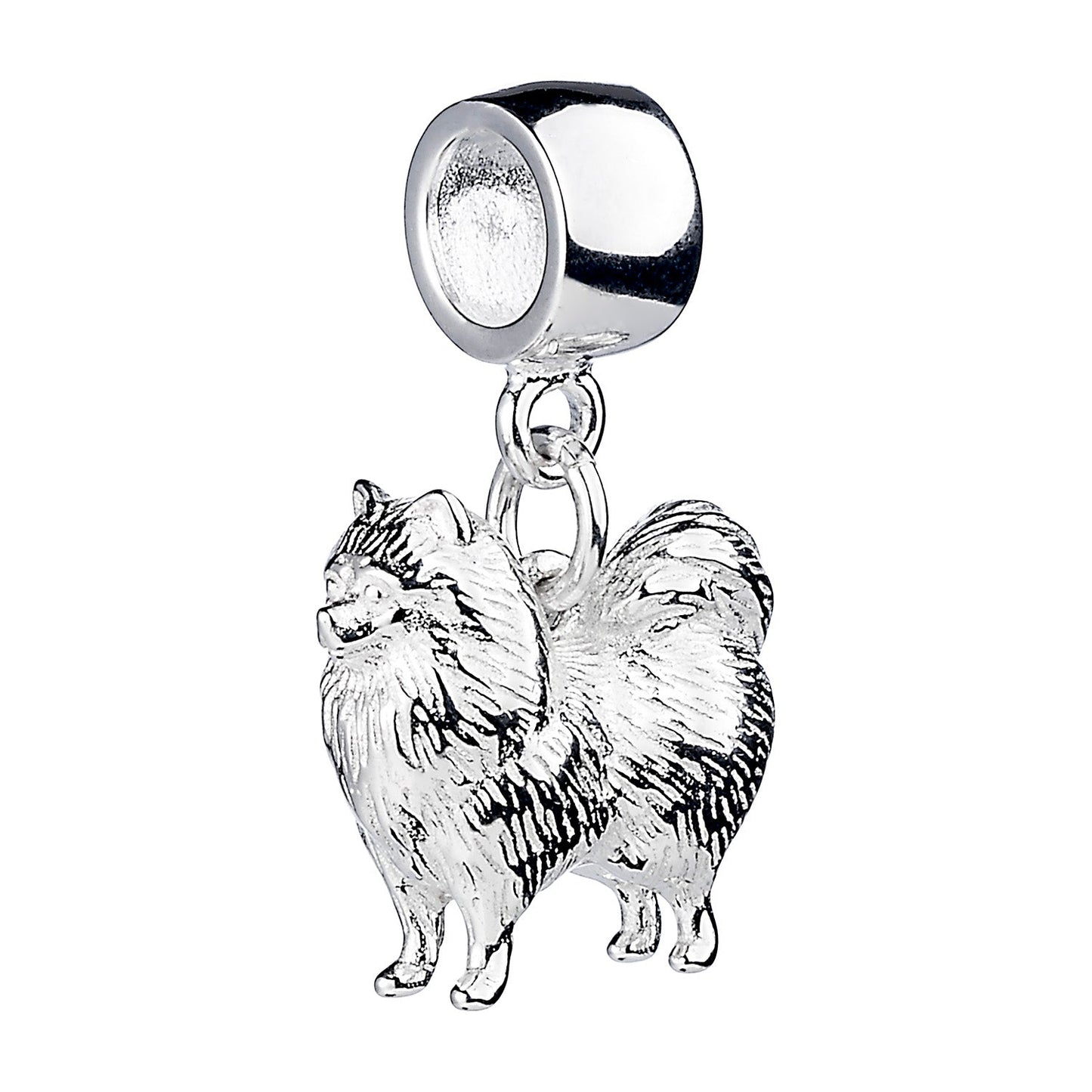 Pomeranian Silver Charm - MYLEE London