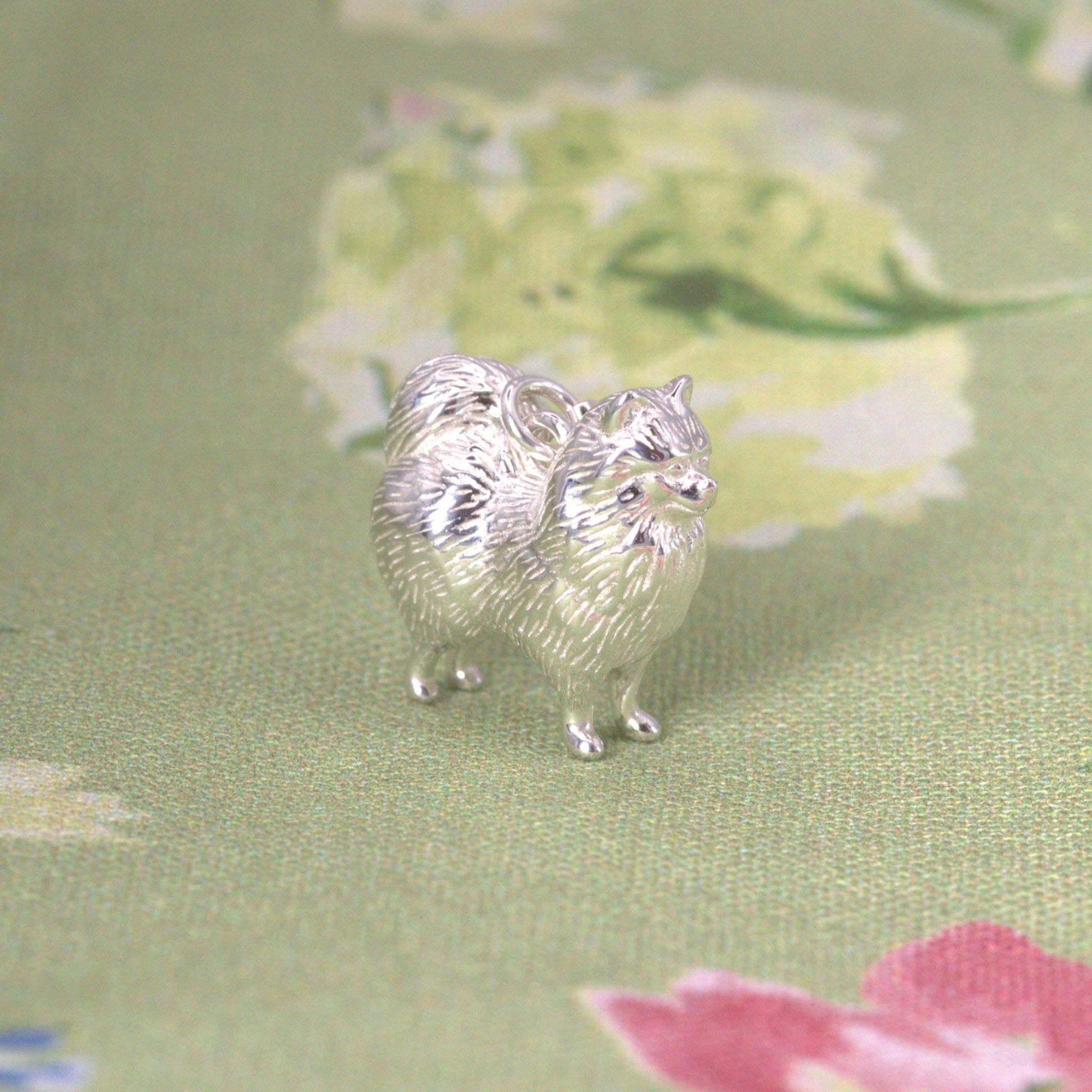 Pomeranian Silver Charm - MYLEE London