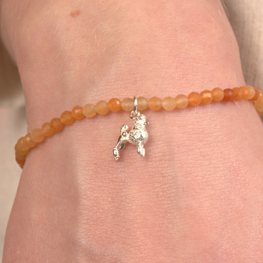 Poodle Crystal Bracelet - Personalised - MYLEE London