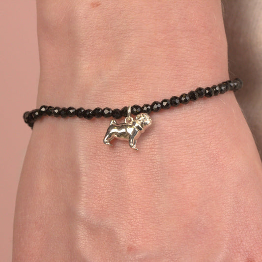 Pug Crystal Bracelet - Personalised - MYLEE London