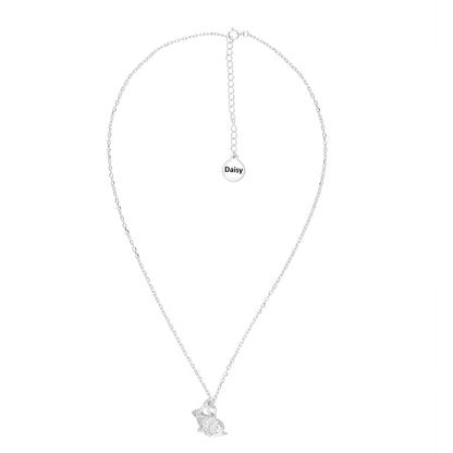 Rabbit Silver Necklace - Personalised - MYLEE London