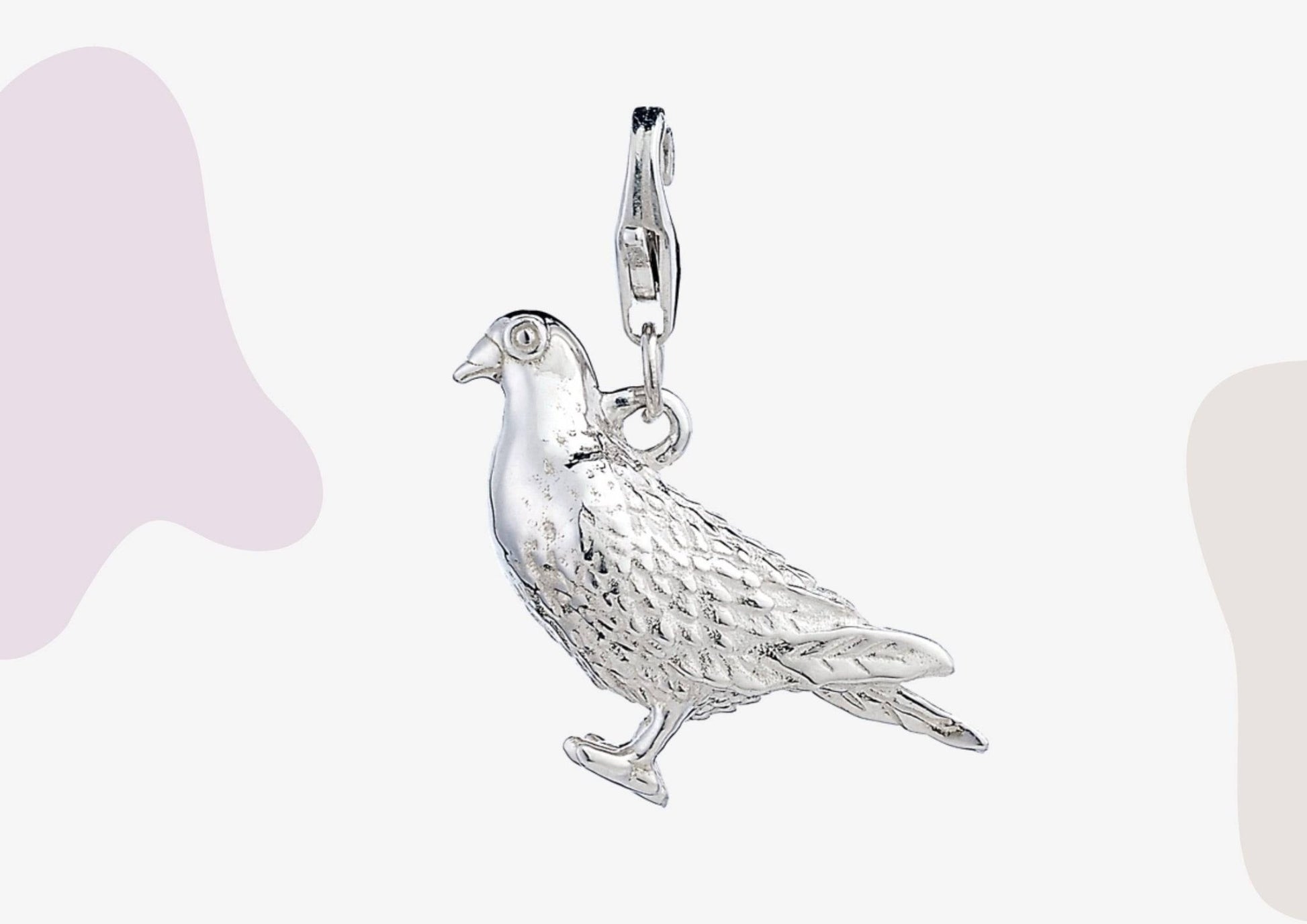 Racing Pigeon Silver Charm - MYLEE London