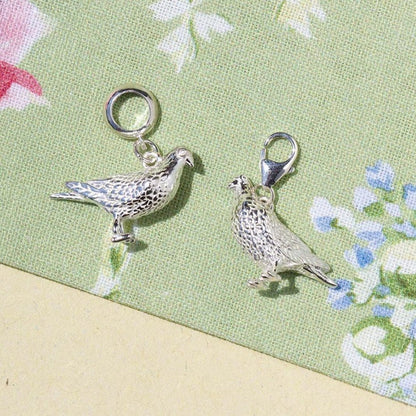 Racing Pigeon Silver Charm - MYLEE London