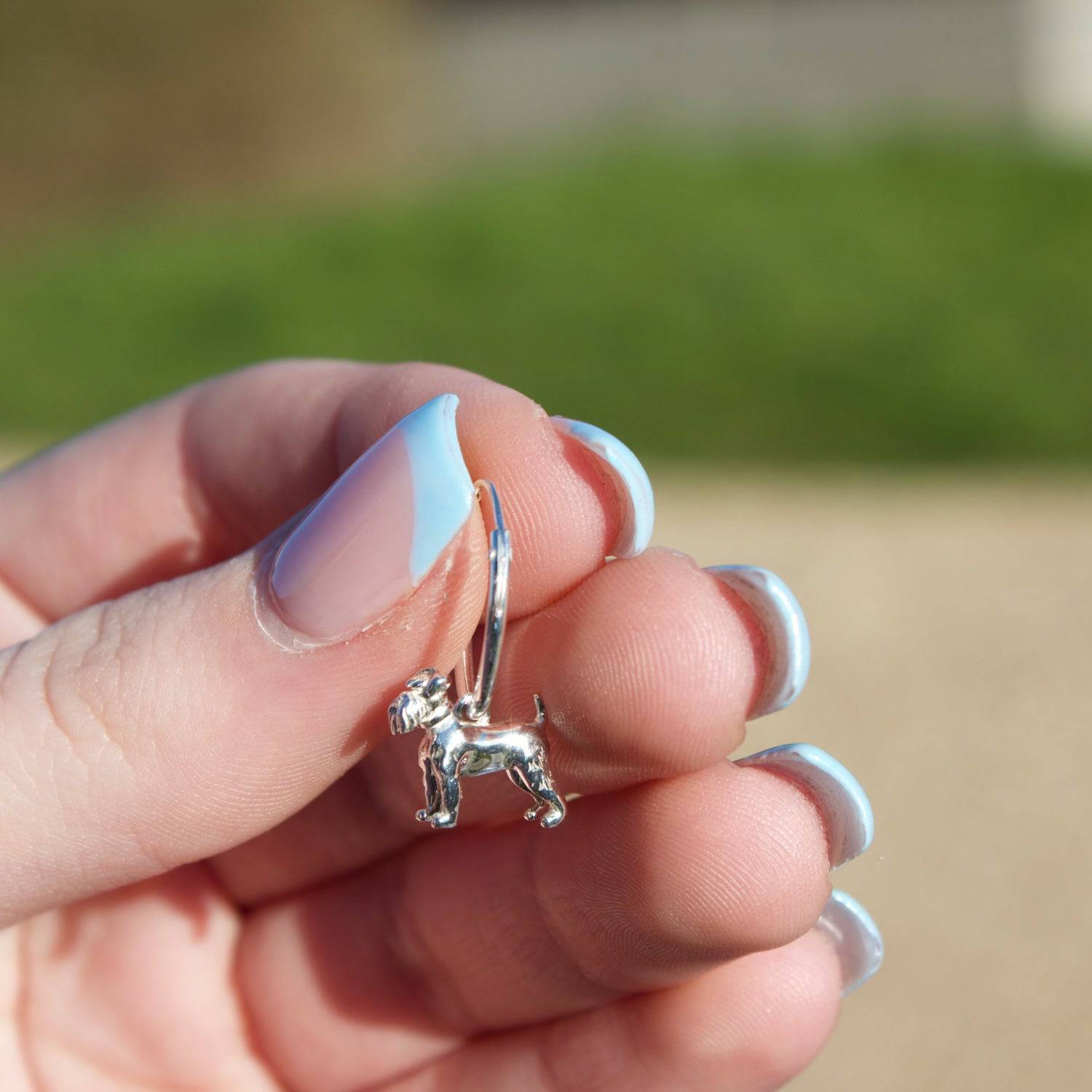 Schnauzer Silver Earrings - MYLEE London