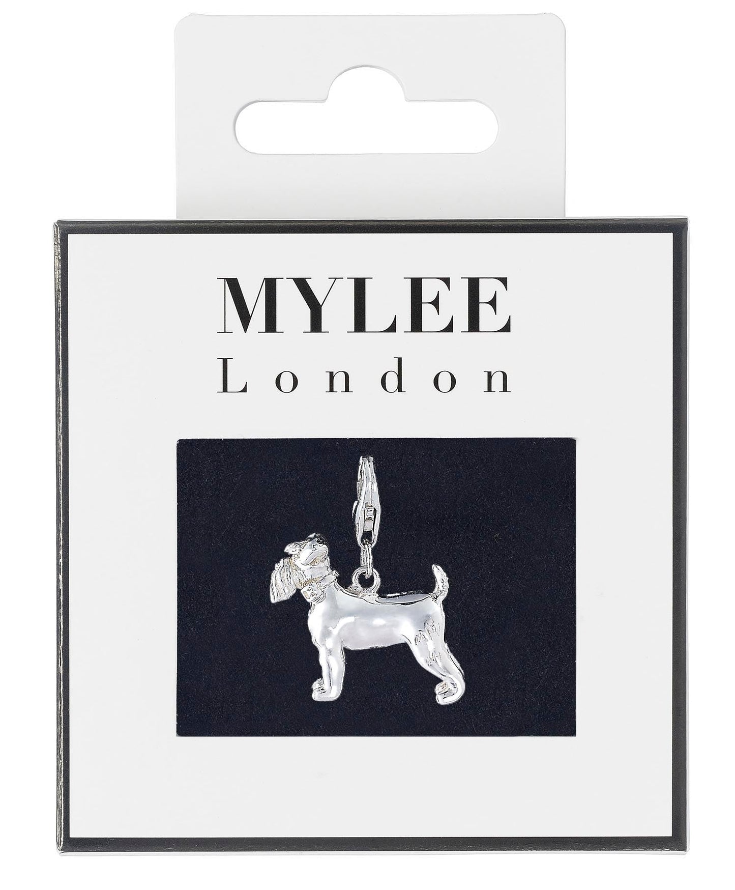 Schnauzer Silver Plated Charm - MYLEE London