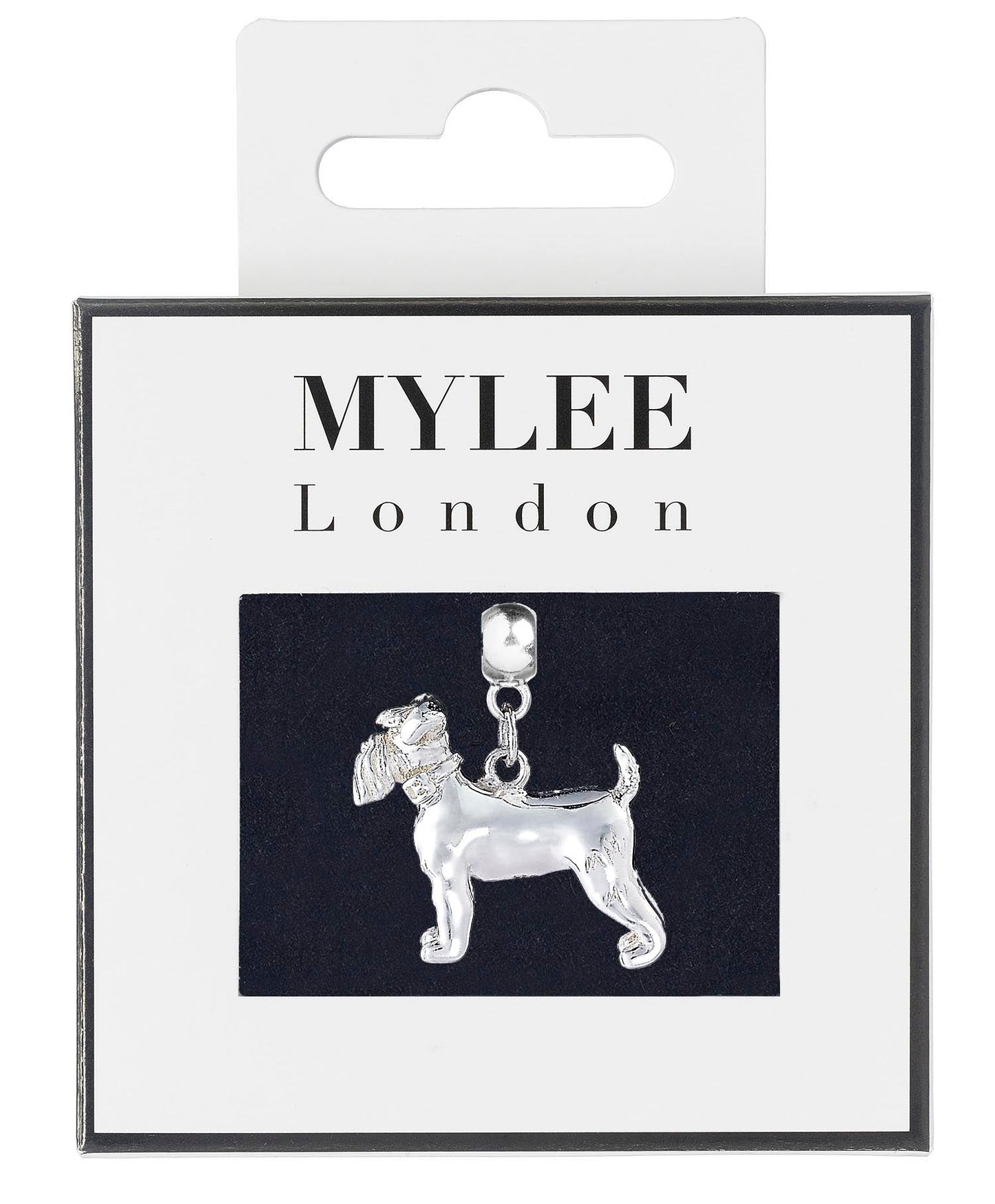 Schnauzer Silver Plated Charm - MYLEE London