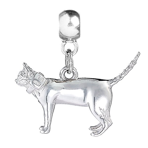 Short-Haired Cat Silver Charm - MYLEE London