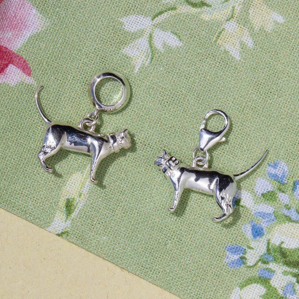 Short - Haired Cat Silver Charm - MYLEE London