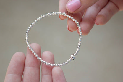 Silver Ball Bead Bracelet - MYLEE London