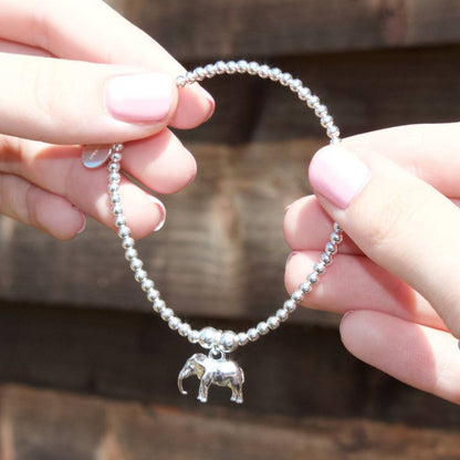 Silver Elephant Bracelet - MYLEE London