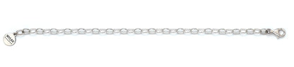 Sterling Silver Adjustable Chain Link Bracelet With Personalised Tag - MYLEE London