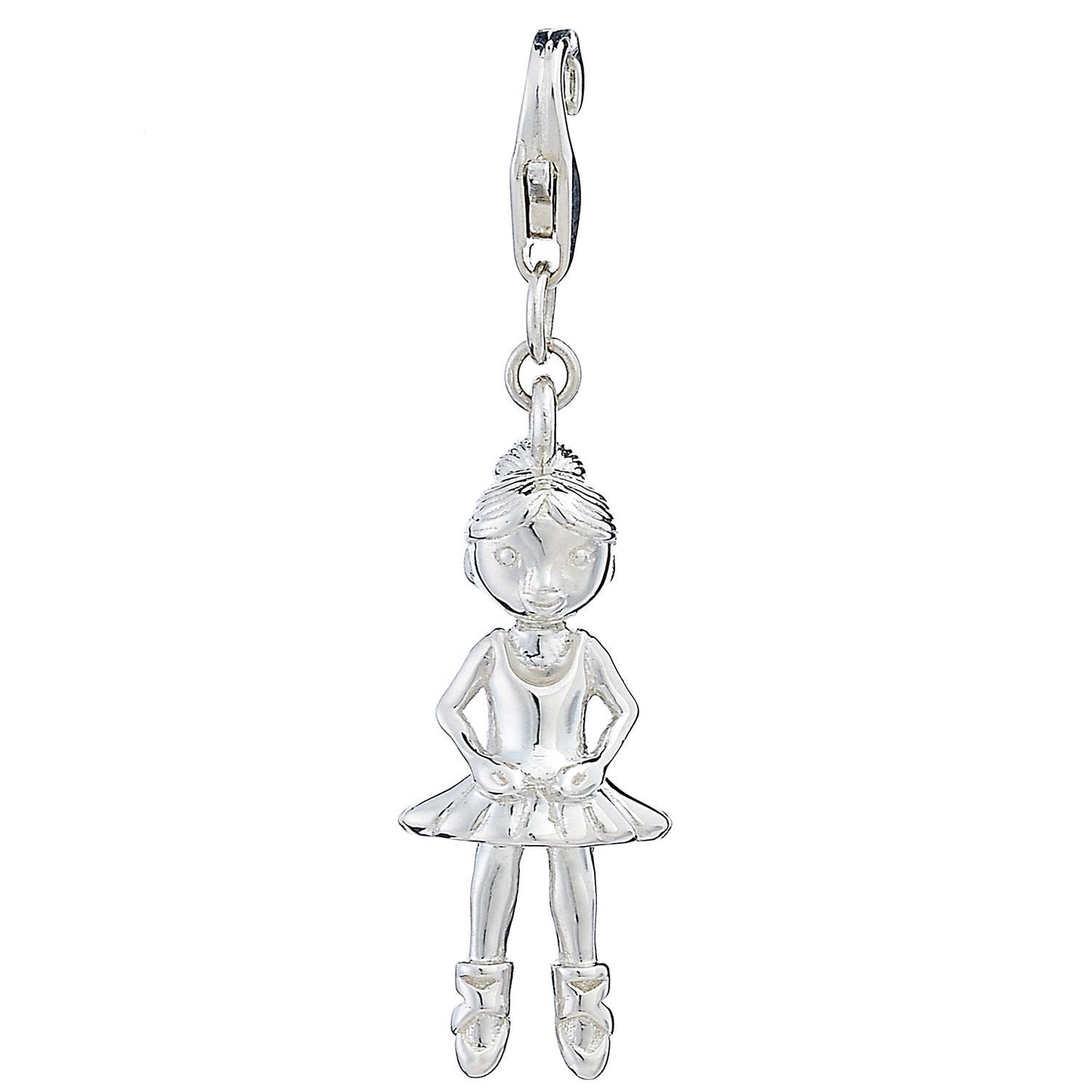 Sterling Silver Ballerina Charm - MYLEE London