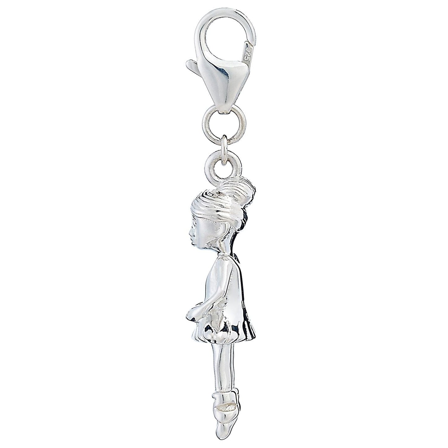 Sterling Silver Ballerina Charm - MYLEE London
