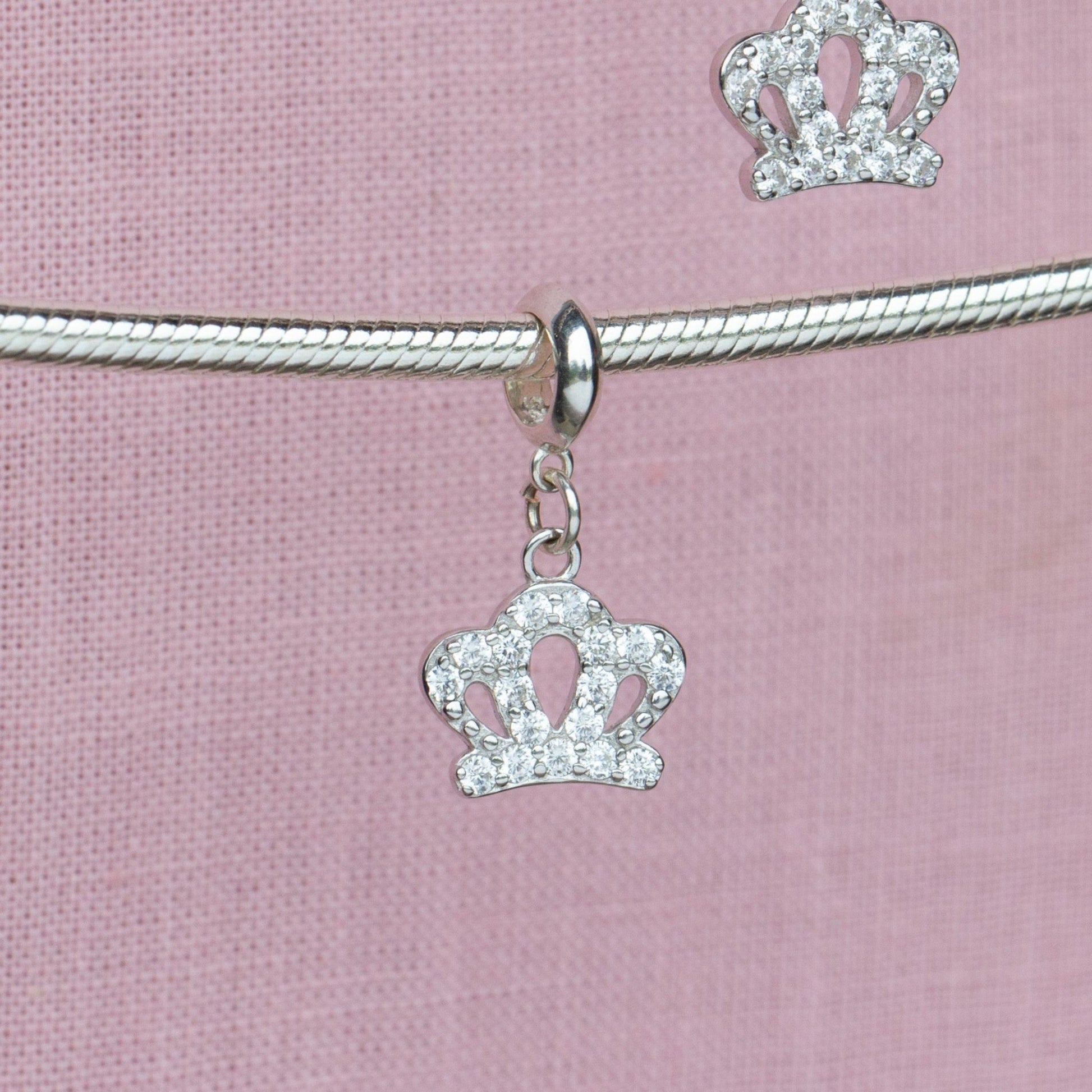 Sterling Silver Crown Charm - MYLEE London