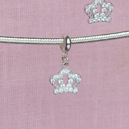 Sterling Silver Crown Charm - MYLEE London