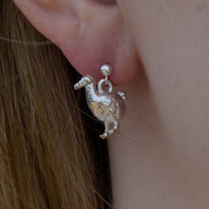Sterling Silver Dodo Earrings - MYLEE London