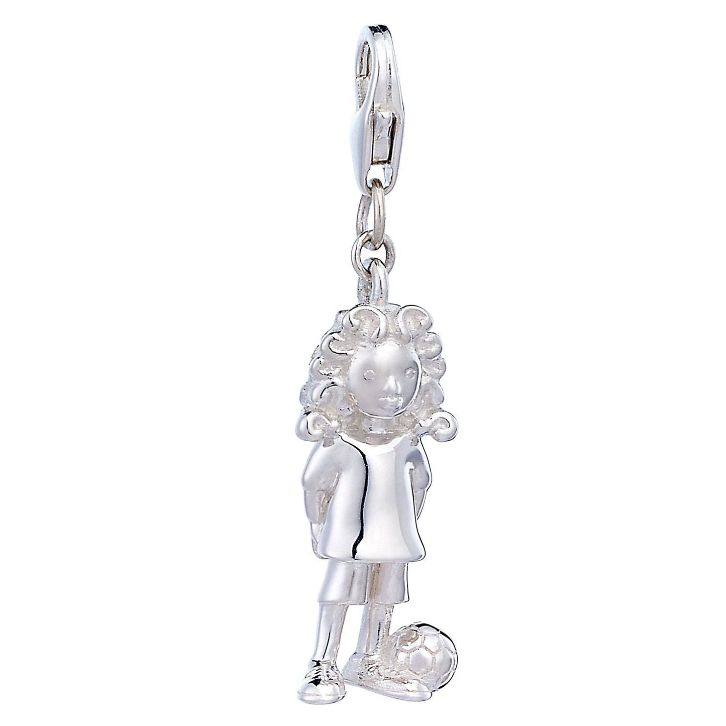 Sterling Silver Footballer Charm - MYLEE London