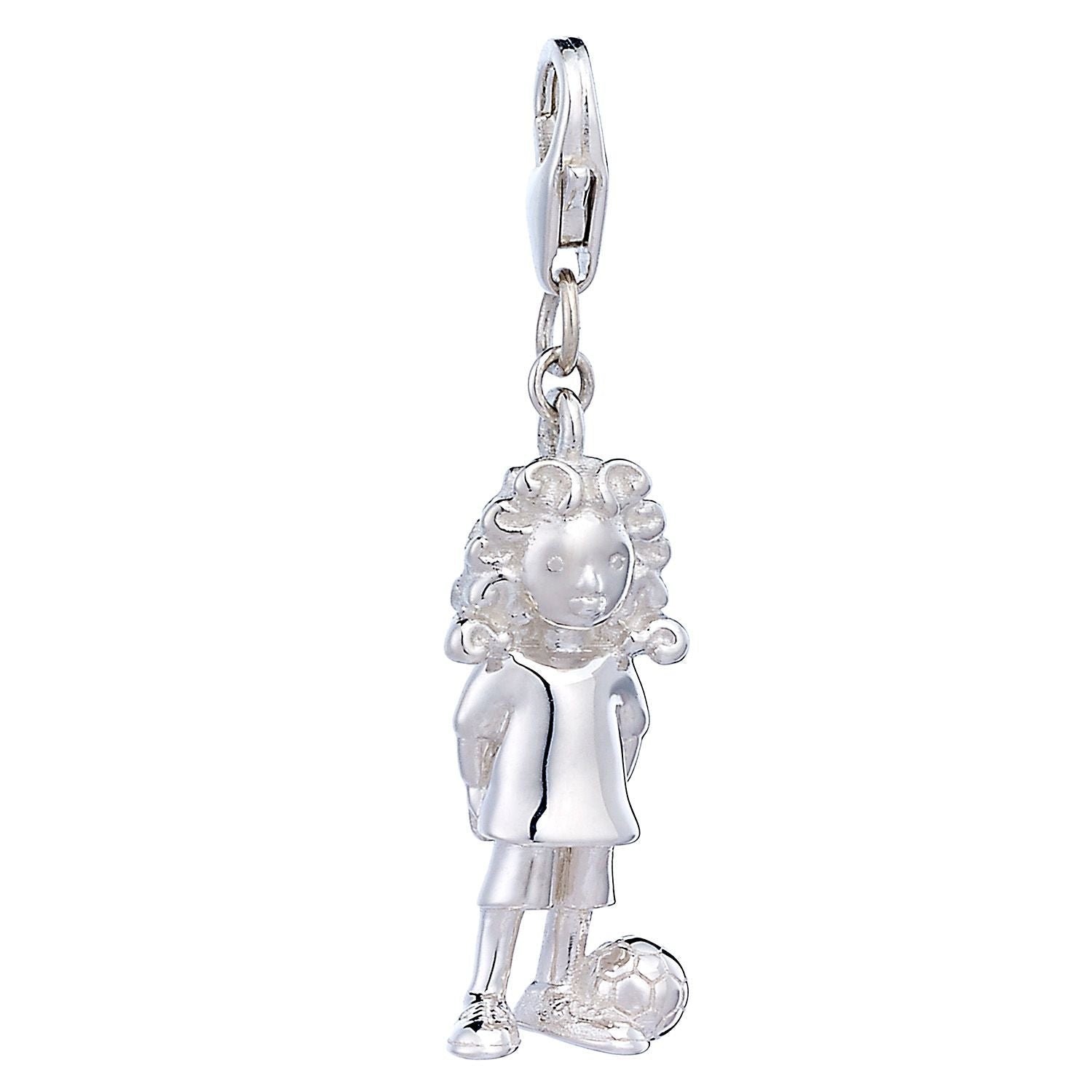 Sterling Silver Footballer Charm - MYLEE London