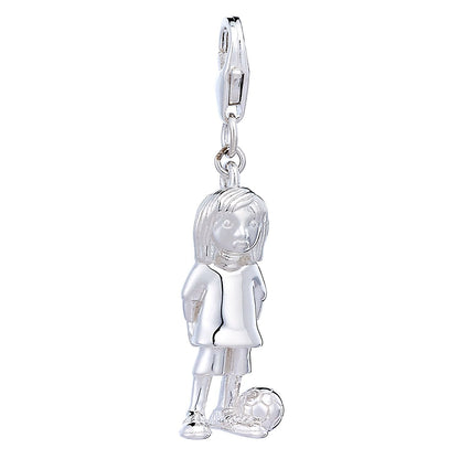 Sterling Silver Footballer Charm - MYLEE London