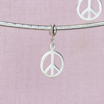Sterling Silver Peace Charm - MYLEE London