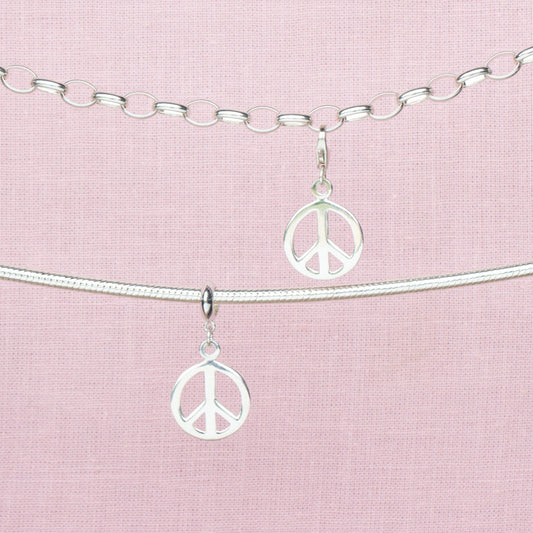 Sterling Silver Peace Charm - MYLEE London