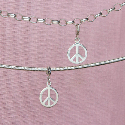 Sterling Silver Peace Charm - MYLEE London