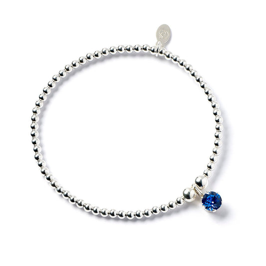 Sterling Silver Sapphire Crystal Bracelet - MYLEE London