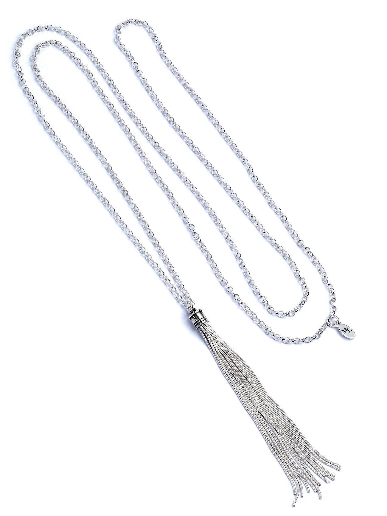 Sterling Silver Tassel Necklace - MYLEE London