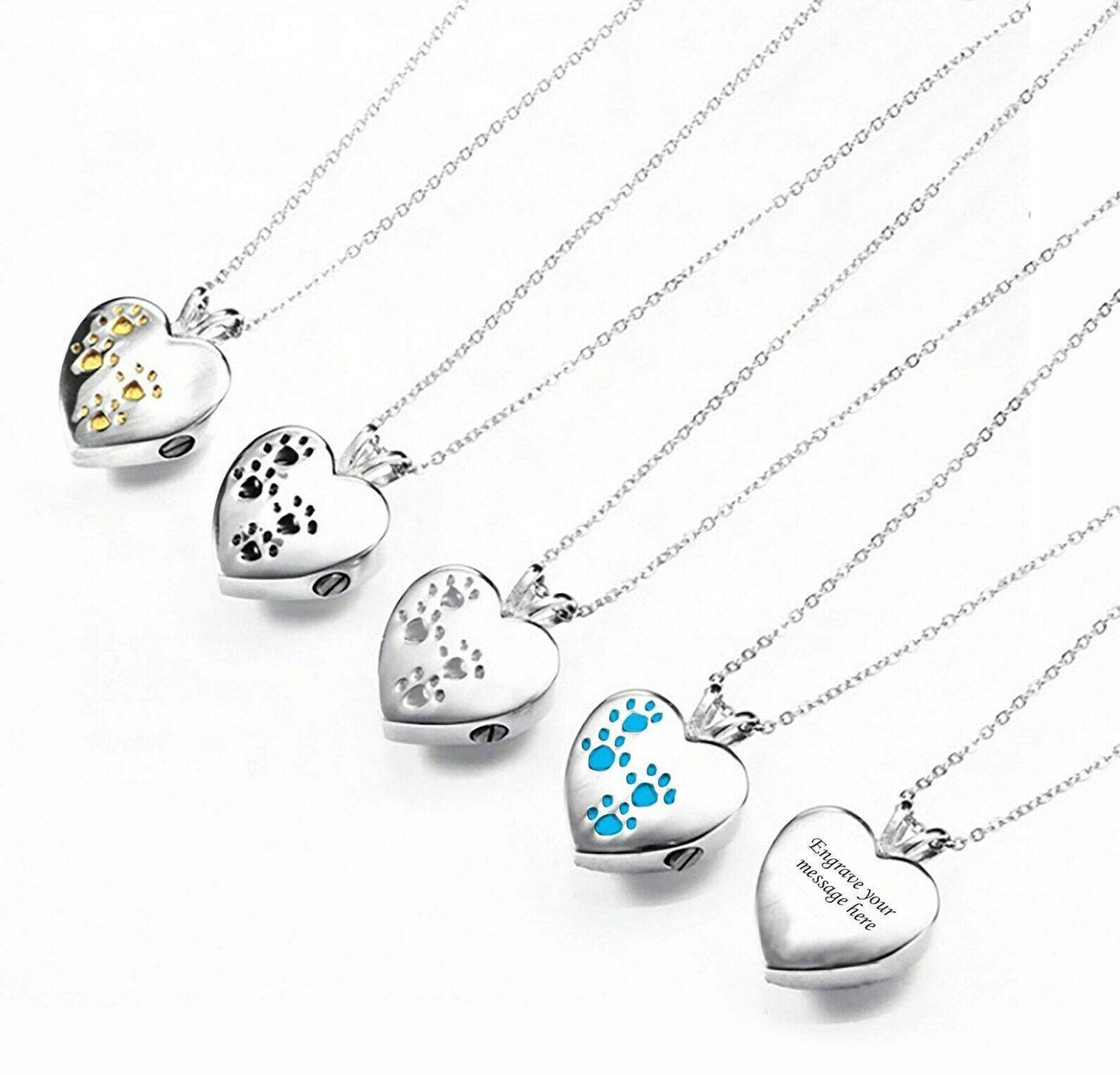 Urn Necklace for Pet Cremation Ashes - Personalised - MYLEE London