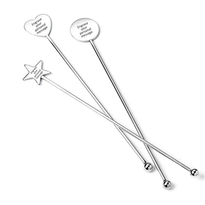 Valentine's Day Personalised Drink Stirrers - MYLEE London