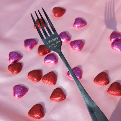 Valentine's Day Personalised Stainless Steel Fork - MYLEE London